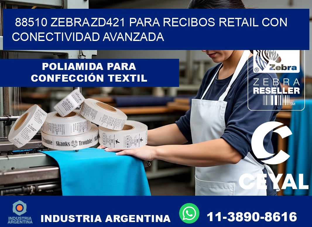88510 Zebra ZD421 para recibos retail con conectividad avanzada